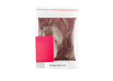 SR 195 Solvent Red 195 จุดหลอมเหลว 216 ℃ความเข้มของสี 100% ± 3%