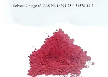 หมายเลข CAS 16294-75-0 ตัวทำละลายสีส้ม 63 สีแดงเรืองแสง GG ทนความร้อน 314°C สีสำหรับ PS